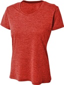 A4 Womens Inspire Tonal Space Dye Performance Tee