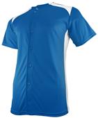 Adult & Youth Full Button 2-Color Game Baseball Jerseys