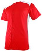 Adult & Youth Full Button 2-Color Game Baseball Jerseys