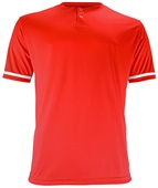 Adult & Youth Two-Button Henley Short-Sleeve Baseball & Softball Jersey
