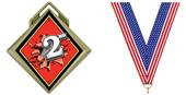 Hasty Award G-Force 3" Medal Bust Out 2nd Place Hasty Award G-Force 3" Medal Bust Out 2nd Place