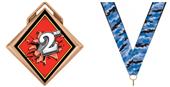 Hasty Award G-Force 3" Medal Bust Out 2nd Place Hasty Award G-Force 3" Medal Bust Out 2nd Place