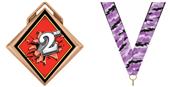 Hasty Award G-Force 3" Medal Bust Out 2nd Place Hasty Award G-Force 3" Medal Bust Out 2nd Place