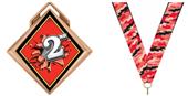 Hasty Award G-Force 3" Medal Bust Out 2nd Place Hasty Award G-Force 3" Medal Bust Out 2nd Place