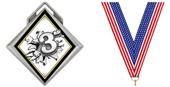 Hasty Award G-Force 3" Medal Bust Out 3rd Place Hasty Award G-Force 3" Medal Bust Out 3rd Place