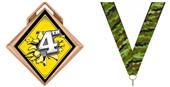 Hasty Award G-Force 3" Medal Bust Out 4th Place Hasty Award G-Force 3" Medal Bust Out 4th Place