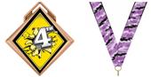 Hasty Award G-Force 3" Medal Bust Out 4th Place Hasty Award G-Force 3" Medal Bust Out 4th Place