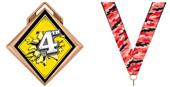 Hasty Award G-Force 3" Medal Bust Out 4th Place Hasty Award G-Force 3" Medal Bust Out 4th Place