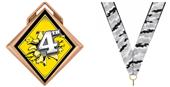 Hasty Award G-Force 3" Medal Bust Out 4th Place Hasty Award G-Force 3" Medal Bust Out 4th Place