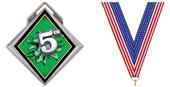 Hasty Award G-Force 3" Medal Bust Out 5th Place Hasty Award G-Force 3" Medal Bust Out 5th Place