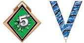Hasty Award G-Force 3" Medal Bust Out 5th Place Hasty Award G-Force 3" Medal Bust Out 5th Place