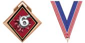 Hasty Award G-Force 3" Medal Bust Out 6th Place Hasty Award G-Force 3" Medal Bust Out 6th Place