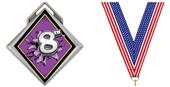 Hasty Award G-Force 3" Medal Bust Out 8th Place Hasty Award G-Force 3" Medal Bust Out 8th Place