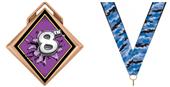 Hasty Award G-Force 3" Medal Bust Out 8th Place Hasty Award G-Force 3" Medal Bust Out 8th Place