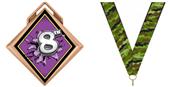 Hasty Award G-Force 3" Medal Bust Out 8th Place Hasty Award G-Force 3" Medal Bust Out 8th Place