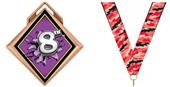 Hasty Award G-Force 3" Medal Bust Out 8th Place Hasty Award G-Force 3" Medal Bust Out 8th Place