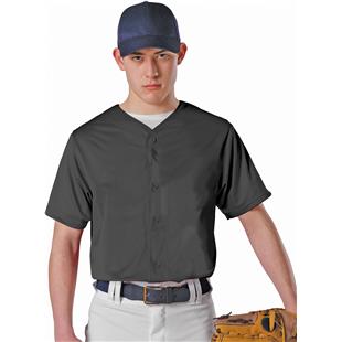 Alleson Braves Baseball Custom Sublimated Military Green Full Button Jersey