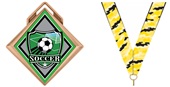 Hasty 3" G-Force Medal Shield Soccer Insert