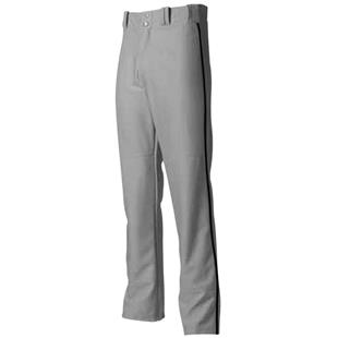 A4 NB6162 Youth Pro Style Open Bottom Baggy Cut Baseball Pants - White/ Cardinal - XS