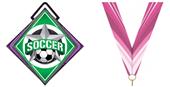 Hasty Excel 3" Purple Medal All-Star Soccer Mylar