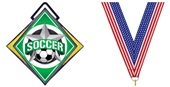 Hasty Excel 3" Yellow Medal All-Star Soccer Mylar