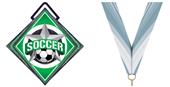 Hasty Excel 3" Green Medal All-Star Soccer Mylar