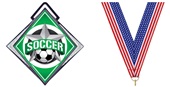 Hasty Excel 3" White Medal All-Star Soccer Mylar