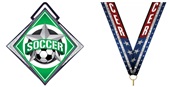 Hasty Excel 3" White Medal All-Star Soccer Mylar