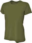 A4 Women's Cooling Performance Crew MILITARY GREEN Primary