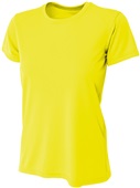 A4 Women's Cooling Performance Crew SAFETY YELLOW Primary