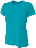A4 Women's Cooling Performance Crew TEAL Primary