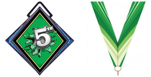 HALO GREEN NECK RIBBON