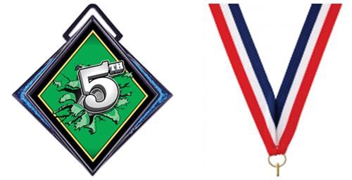 RED/WHITE/BLUE NECK RIBBON