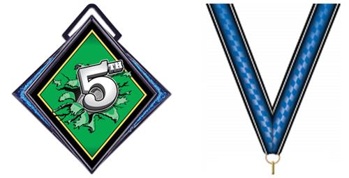 VICTORY BLUE NECK RIBBON