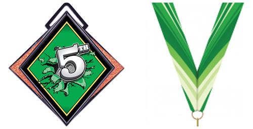 HALO GREEN NECK RIBBON