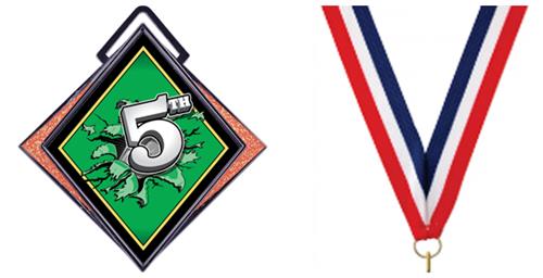 RED/WHITE/BLUE NECK RIBBON