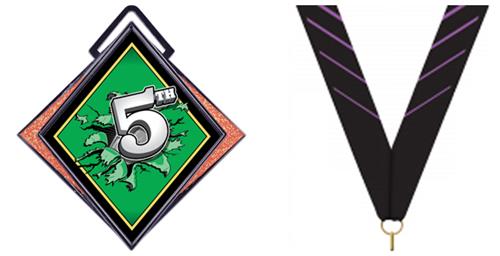 PHOENIX PURPLE NECK RIBBON