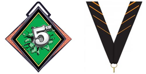 PHOENIX ORANGE NECK RIBBON