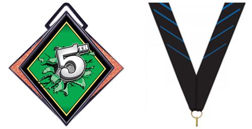 PHOENIX BLUE NECK RIBBON