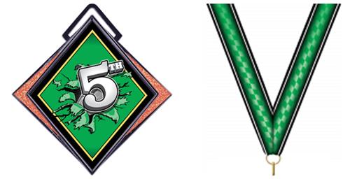 VICTORY GREEN NECK RIBBON