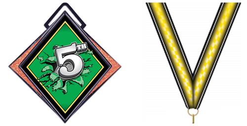 VICTORY YELLOW NECK RIBBON