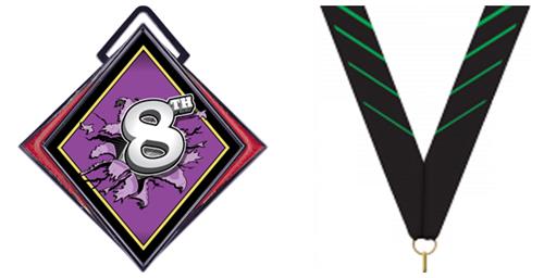 PHOENIX GREEN NECK RIBBON