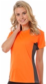 Blue Generation Ladies' Colorblock Crew Neck Tee