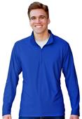 Blue Generation Mens Solid Zip Pullover