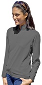 Blue Generation Ladies' Solid Zip Pullover