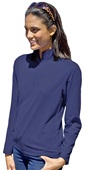 Blue Generation Ladies' Solid Zip Pullover