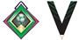 PHOENIX GREEN NECK RIBBON