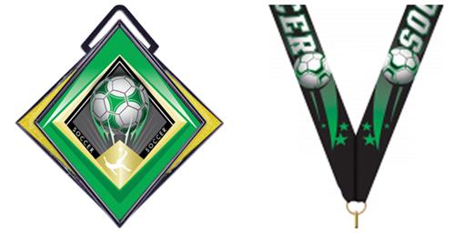 Hasty Excel 3" Yellow Medal G-Force Soccer Mylar. Personalization is available on this item.