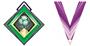 HALO PURPLE NECK RIBBON