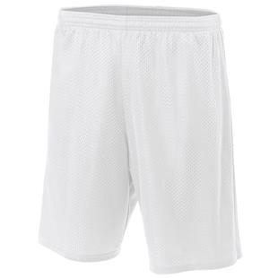A4 Adult Lined Tricot Mesh Shorts (No Pockets)
